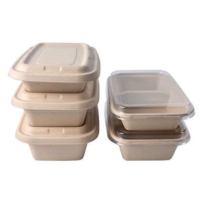 جعبه های غذایی قابل تجزیه زیست قابل تجزیه 3 محفظه TUV Microwavable