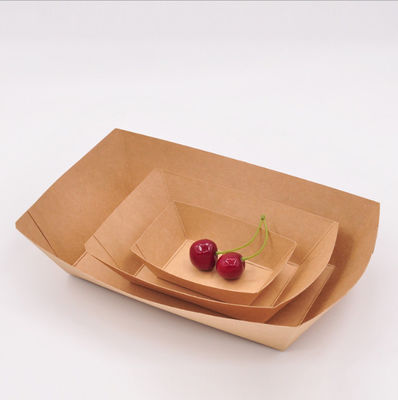 سینی های مواد غذایی کاغذی کرافت را با روکش لایه ای فیلم