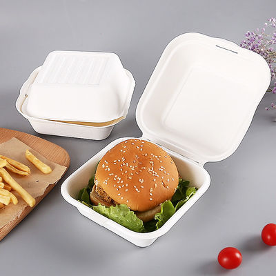 ظروف غذایی قابل حمل Hamburger 1200ML Bagasse